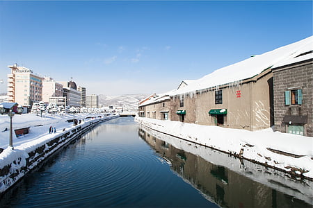 body of water near brown buildings thumbnail