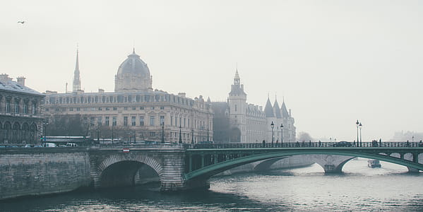 landmark, paris, water, cloudy thumbnail