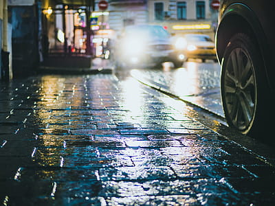 Photography of Street during Rainy Day thumbnail