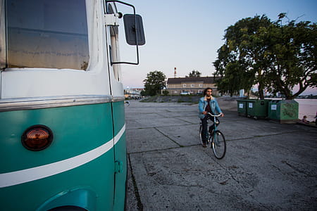 Person Riding on Bicycle thumbnail
