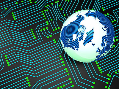 Circuit Board Representing Worldwide Electronics And Globally thumbnail