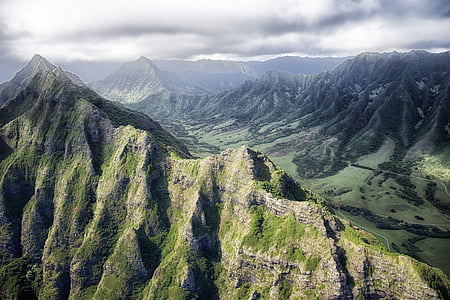 aerial photo of mountain thumbnail