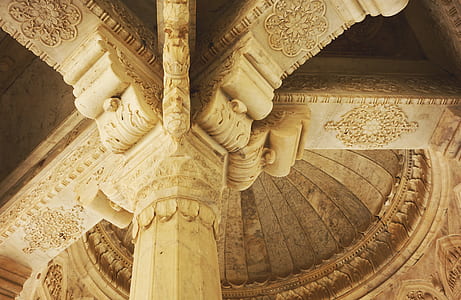 low angle photography of ironic column thumbnail