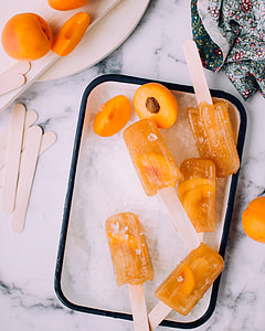 yellow popsicle ice cream in freezer thumbnail