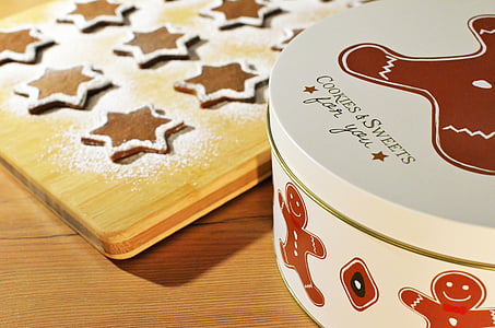 white and red cookies & sweets canister thumbnail