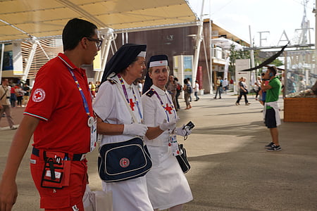two woman wearing nurse dresses thumbnail