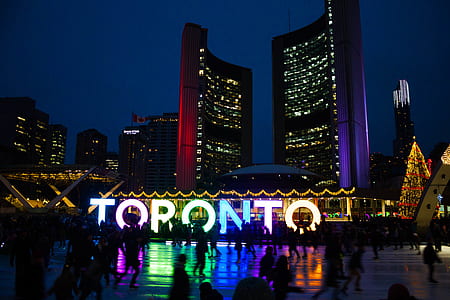 Toronto LED signage at nighttime thumbnail