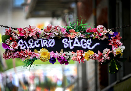 shallow focus photography of electro stage signage thumbnail