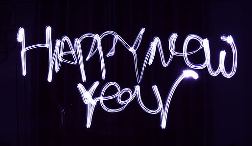 happy new year neon sign thumbnail