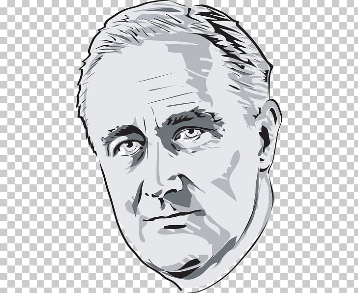 Franklin D Roosevelt US President Sketch Mens Hoodie