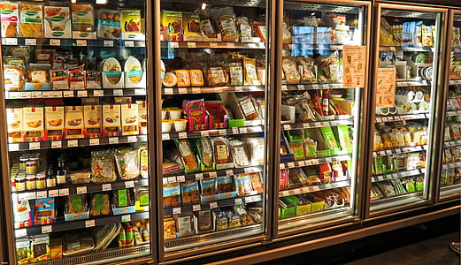 supermarket, fridge, produce, food, market, retail thumbnail