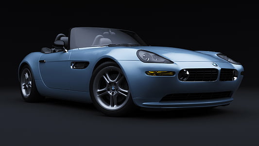 blue BMW convertible coupe thumbnail