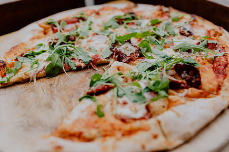 Eating delicious pizza in a cozy restaurant thumbnail