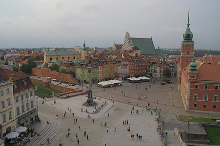 aerial photo of town plaza during daytime thumbnail