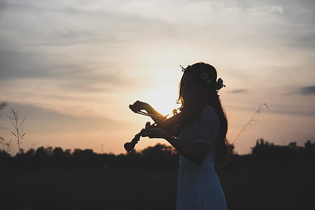 Woman in White Short-sleeved Dress thumbnail