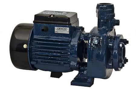 close-up photo of blue and black water pump thumbnail