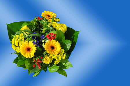 yellow daisies and yellow roses bouquet thumbnail