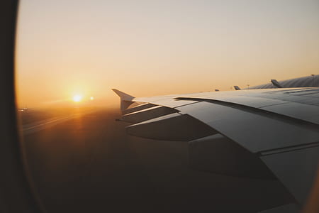 aerial photography of airplane thumbnail