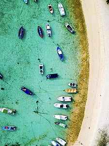 aerial view of assorted boats thumbnail