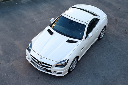 white Mercedes-Benz convertible coupe thumbnail