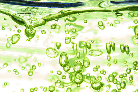 green liquid in macro lens photo thumbnail