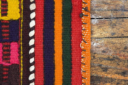raw, colorful, textile, texture, red, orange thumbnail