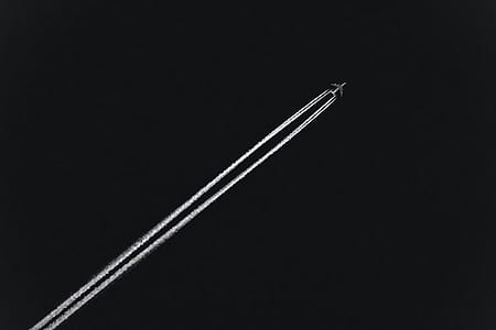 photo of aircraft on dark sky thumbnail