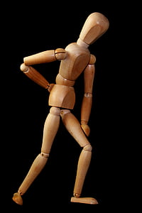 brown manikin with black background thumbnail
