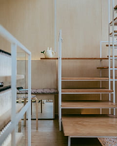 brown and white wooden stairs thumbnail