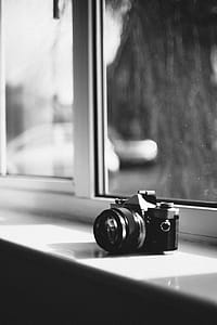 Grayscale Photography of Dslr Camera thumbnail