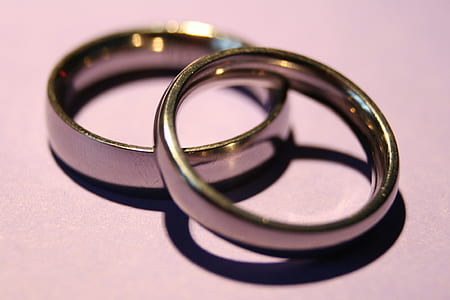 two silver-colored rings thumbnail