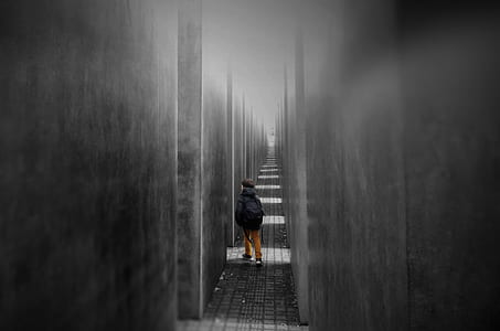boy walking in the corridor thumbnail
