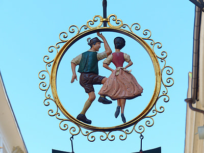 girl and boy dancing hanging ornament thumbnail