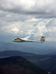 white monoplane in mid air thumbnail