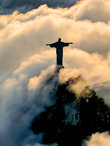 silhouette photography of Christ the Redeemer thumbnail