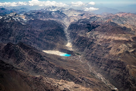 aerial photo of brown rocky mountain thumbnail