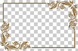 Frame, Lovely old golden frame, brown leaves frame PNG clipart