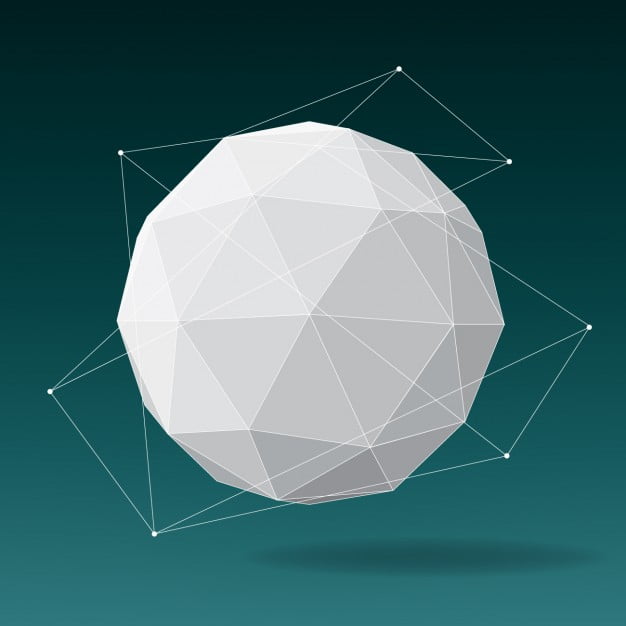 Polygonal sphere design eps file