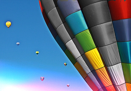 assorted-color hot air balloon thumbnail