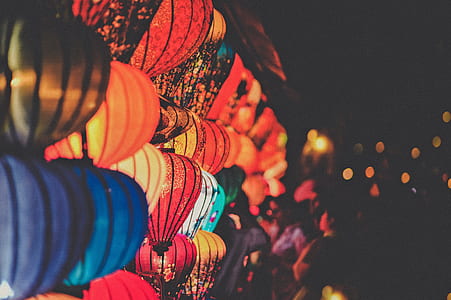 Photo of Assorted Colored Lanterns thumbnail