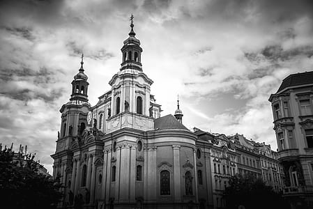 grayscale photo of building thumbnail