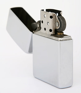 opened white flip lighter thumbnail