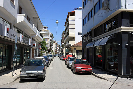Street in Karditsa in Greece thumbnail