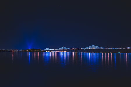 landscape photography of lighted buildings at nighttime thumbnail
