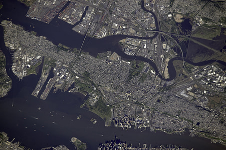 View of Jersey City from space, New Jersey thumbnail
