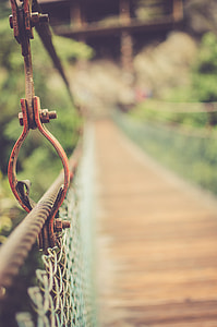 closeup photo of gray rope fence thumbnail