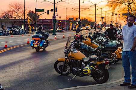motorcycle lot on roadside thumbnail