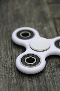 white tri-spinner fidget spinner thumbnail