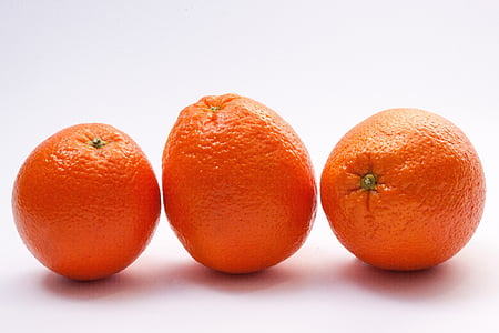 three oranges on white board thumbnail