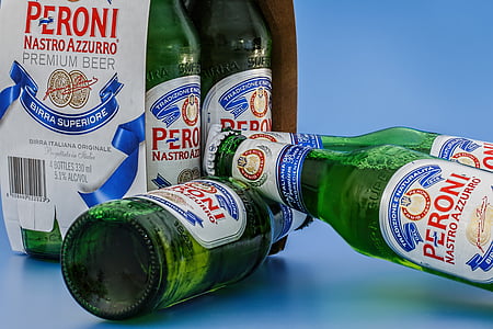 Peroni Nastro Azzurro premium beer bottle thumbnail